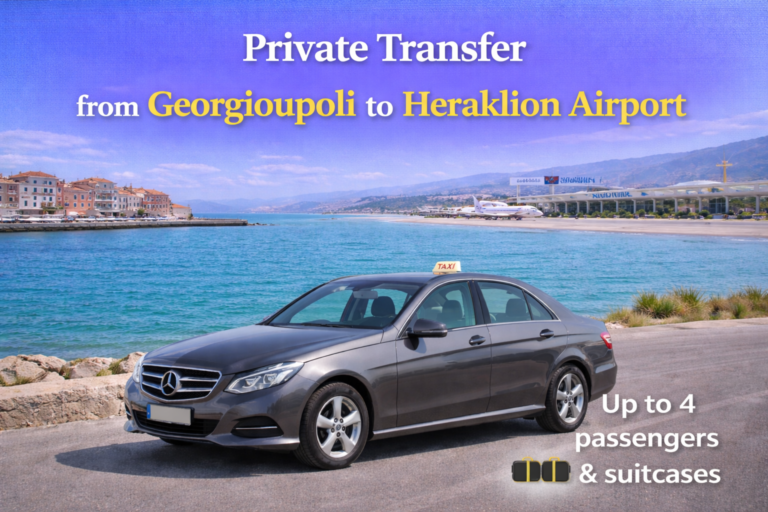 private transfer georgioupoli to heraklion airport