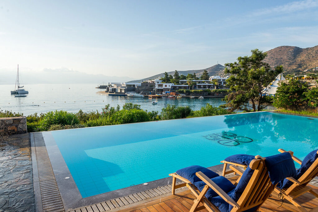 elounda bay palace hotel mediteranean villa front sea view private pool